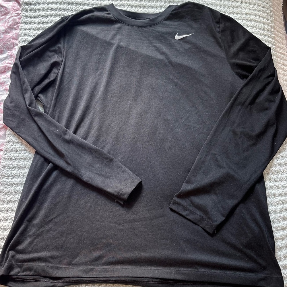 Nike Black Long Sleeve Performance Tee